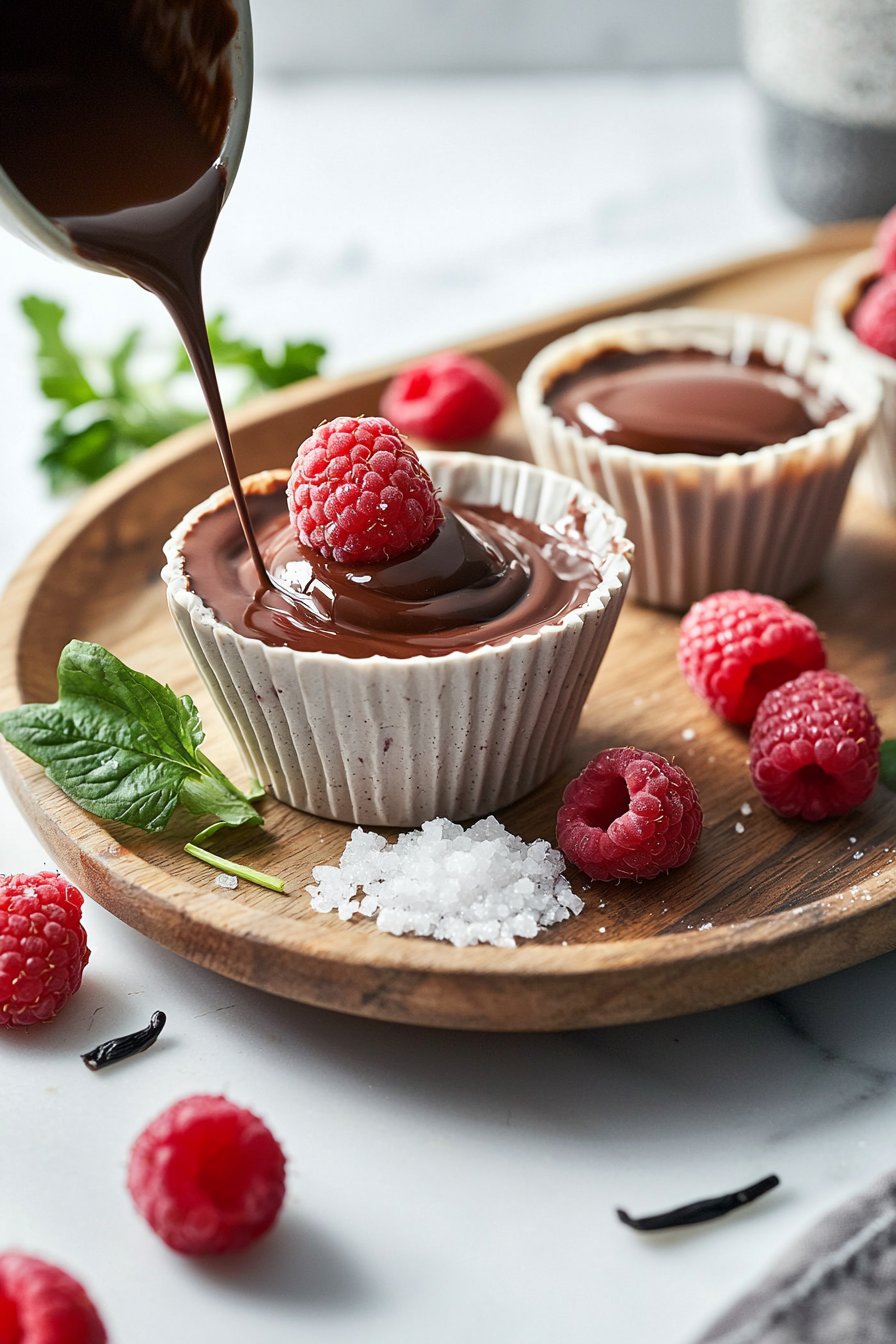 No-Bake Raspberry Chocolate Mousse Cups
