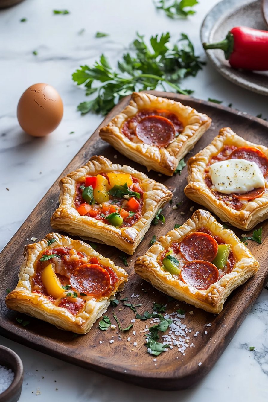 Pizza Puff Pastry Tarts