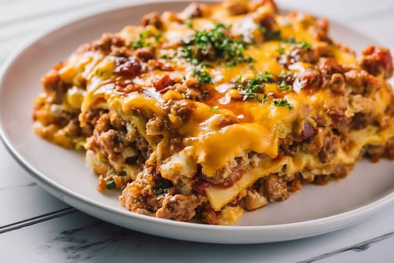Taco Casserole With Tortillas 