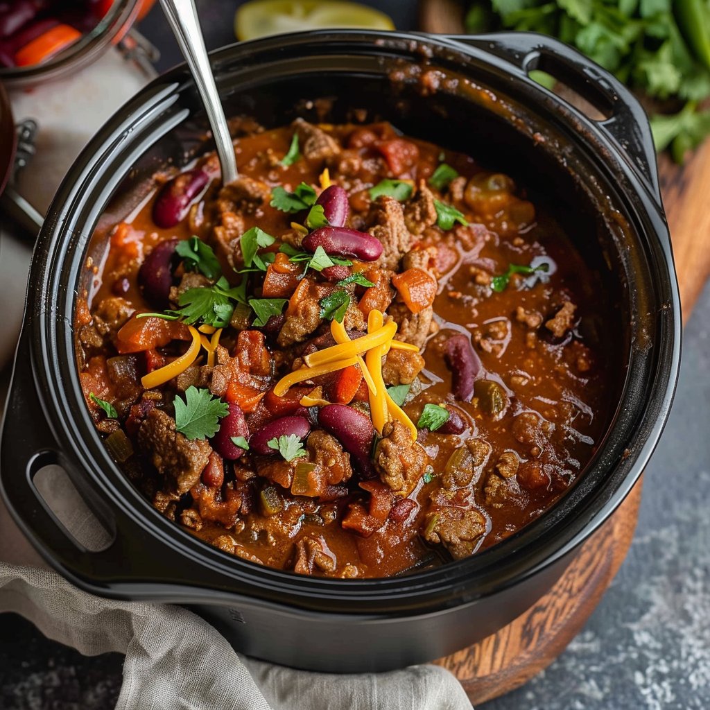 Crockpot Beef Chili