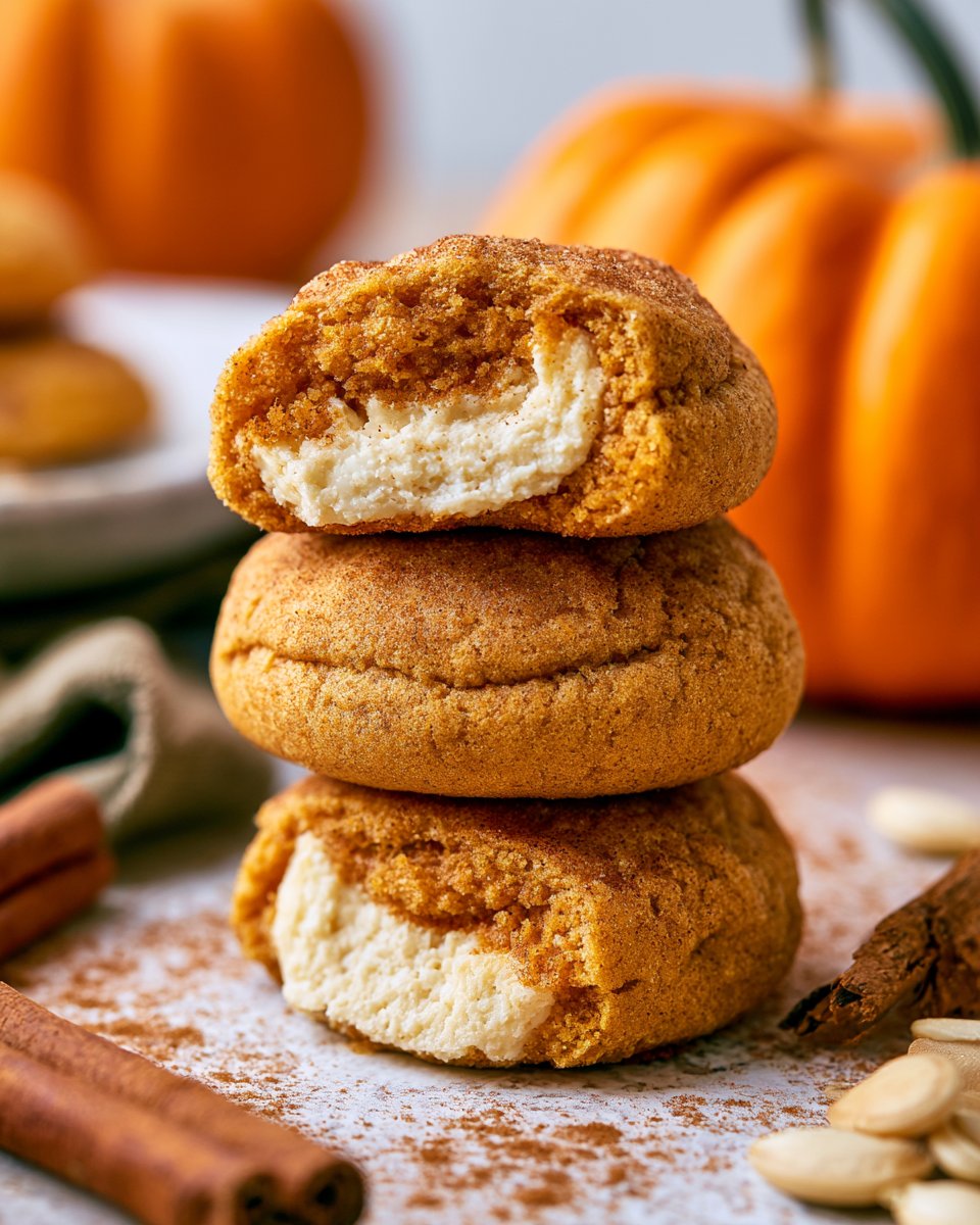 Pumpkin Cheesecake Cookies
