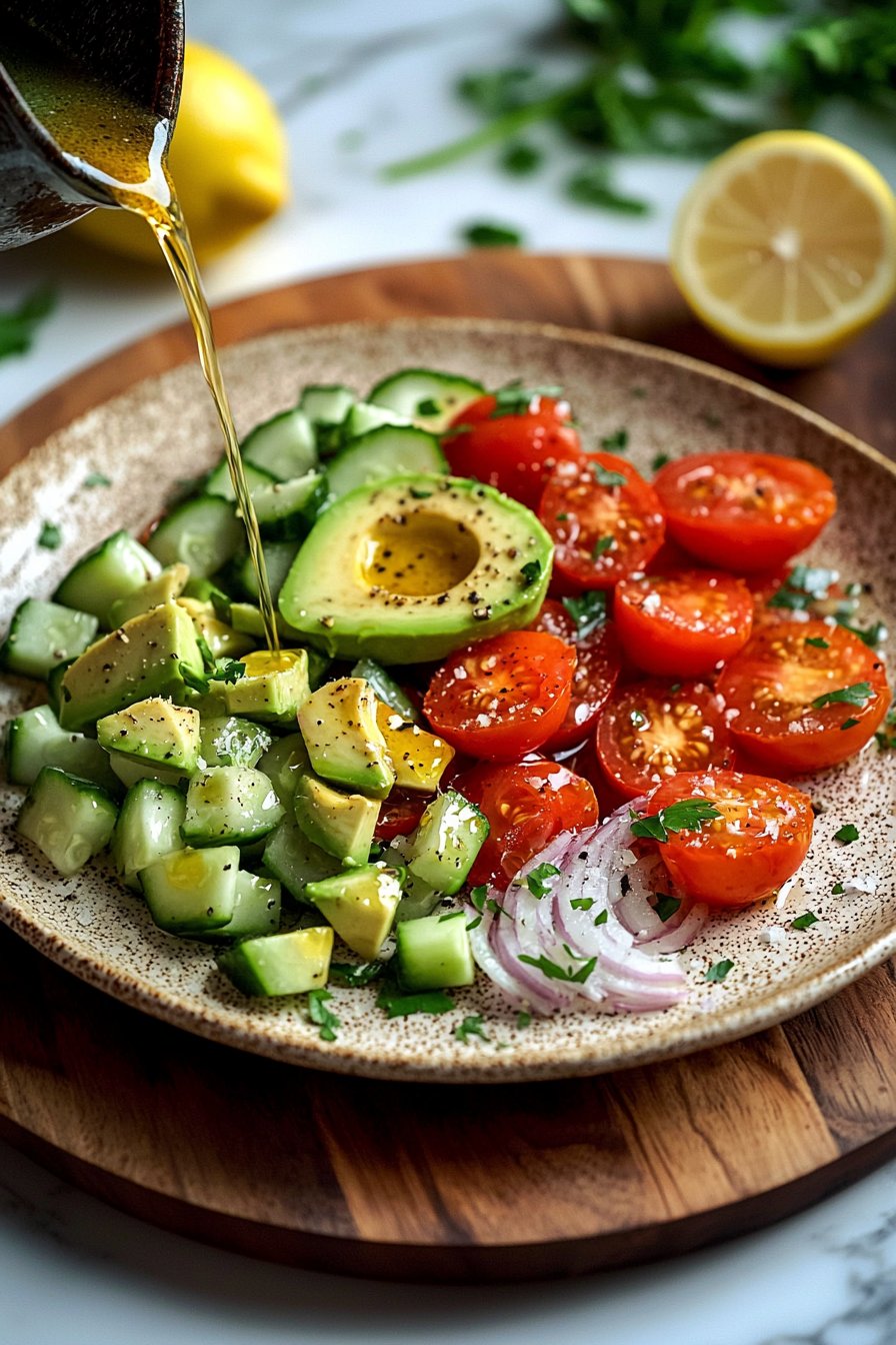 Gurkentomaten-Avocadosalat
