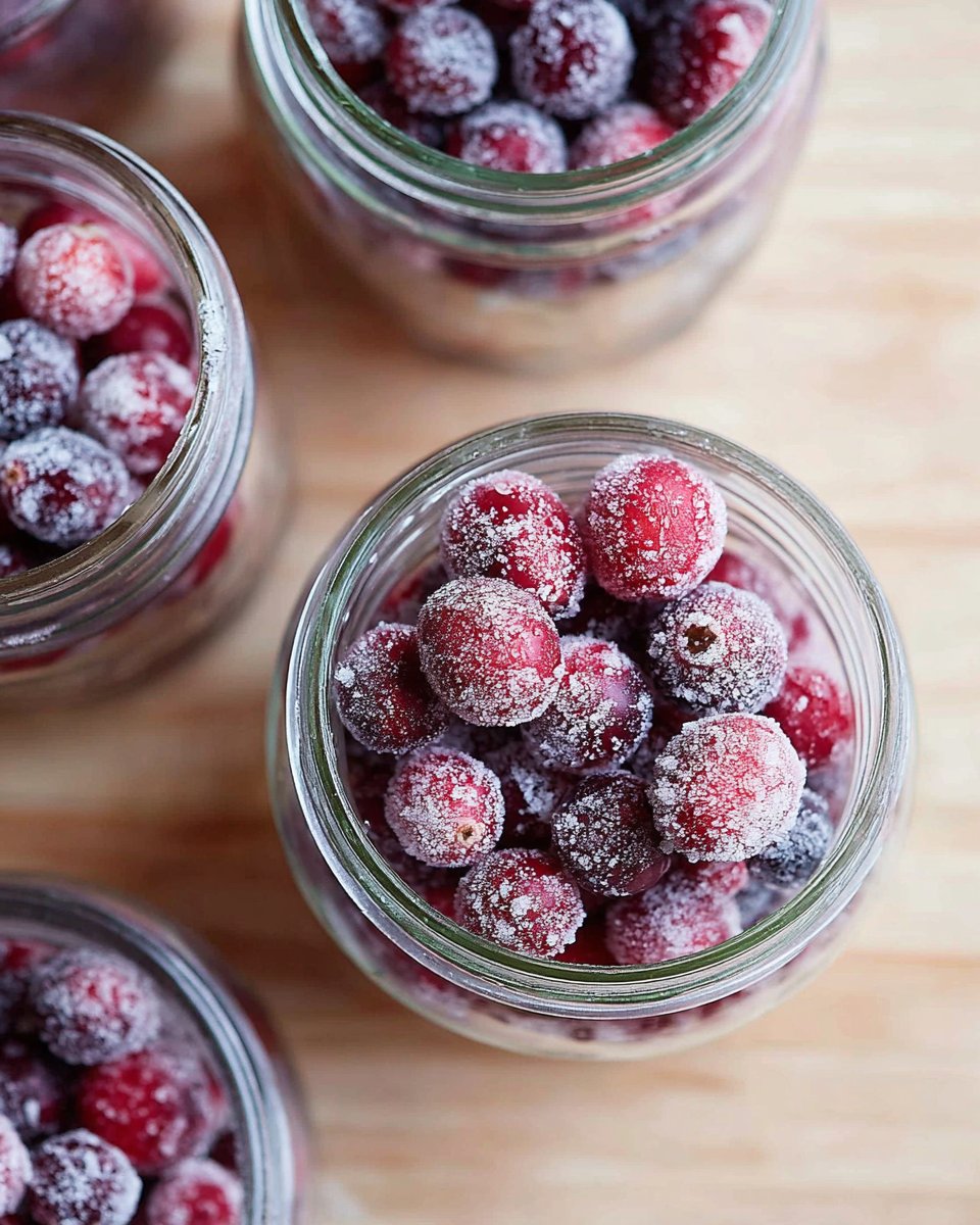 3-Ingredient Sugared Cranberries