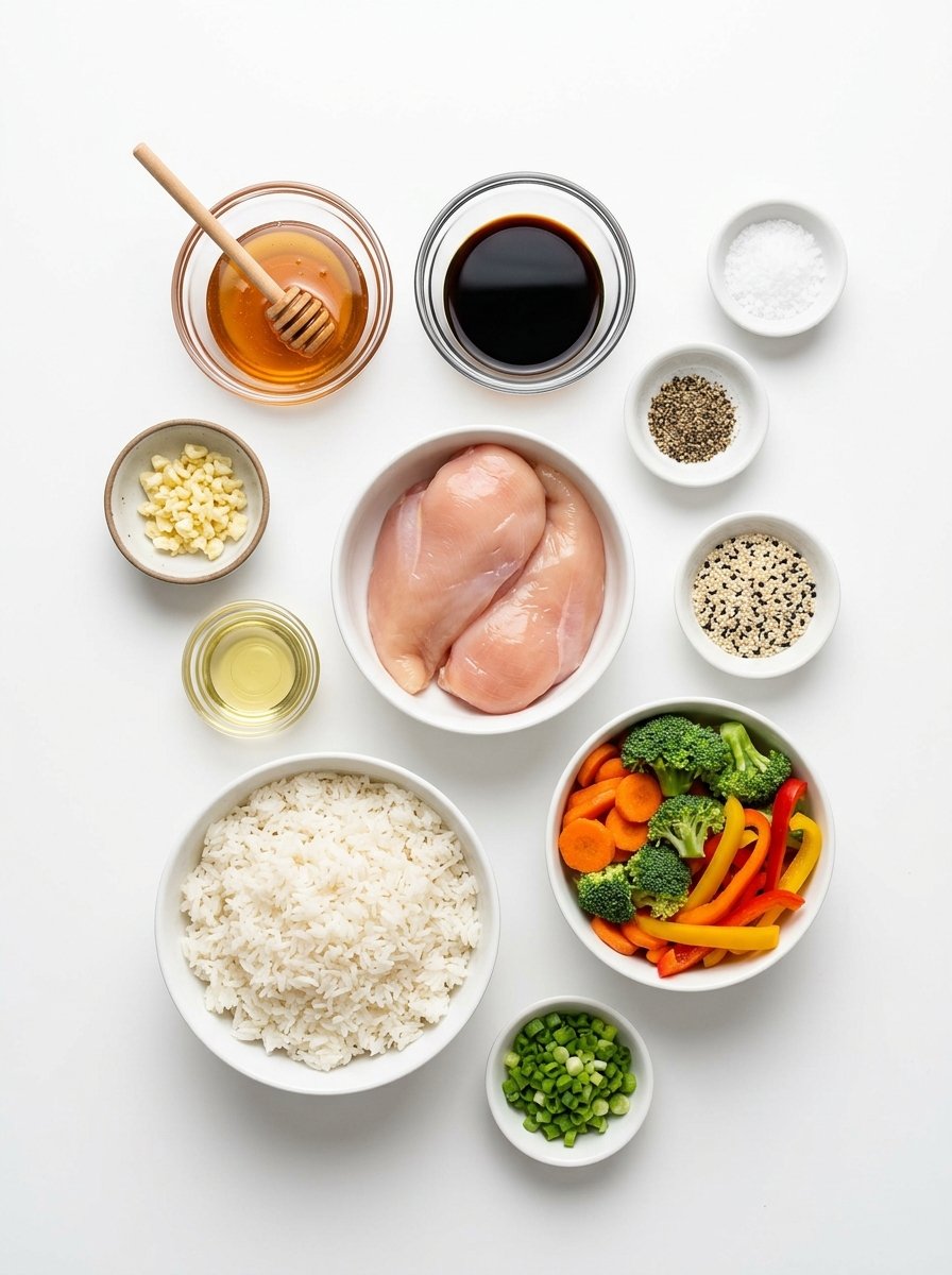 Honey Garlic Chicken Bowls
