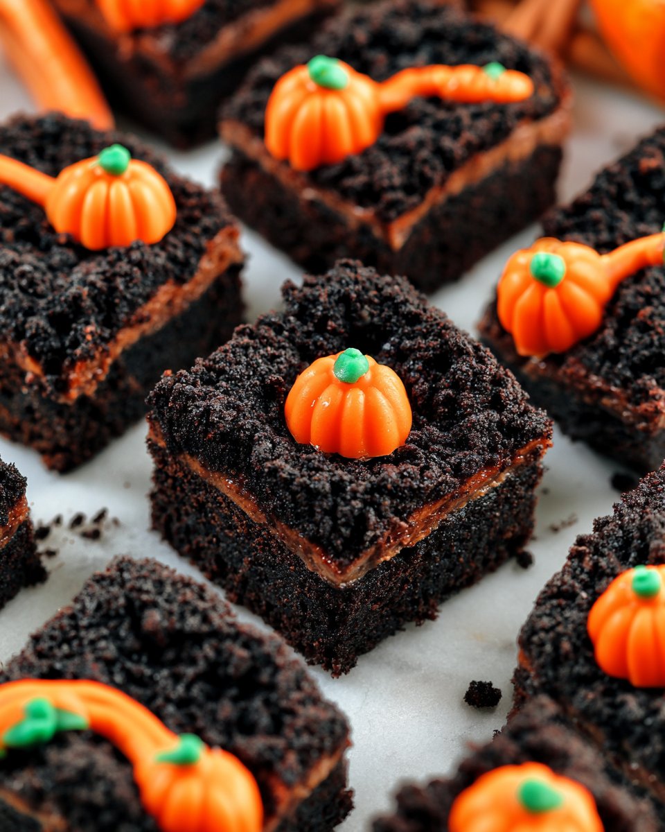 Crispy One-Pan Copycat Halloween Oreo Brownies