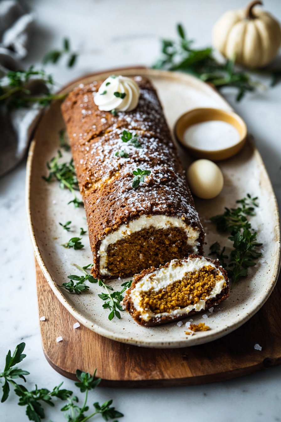 Kürbisrolle Kuchen