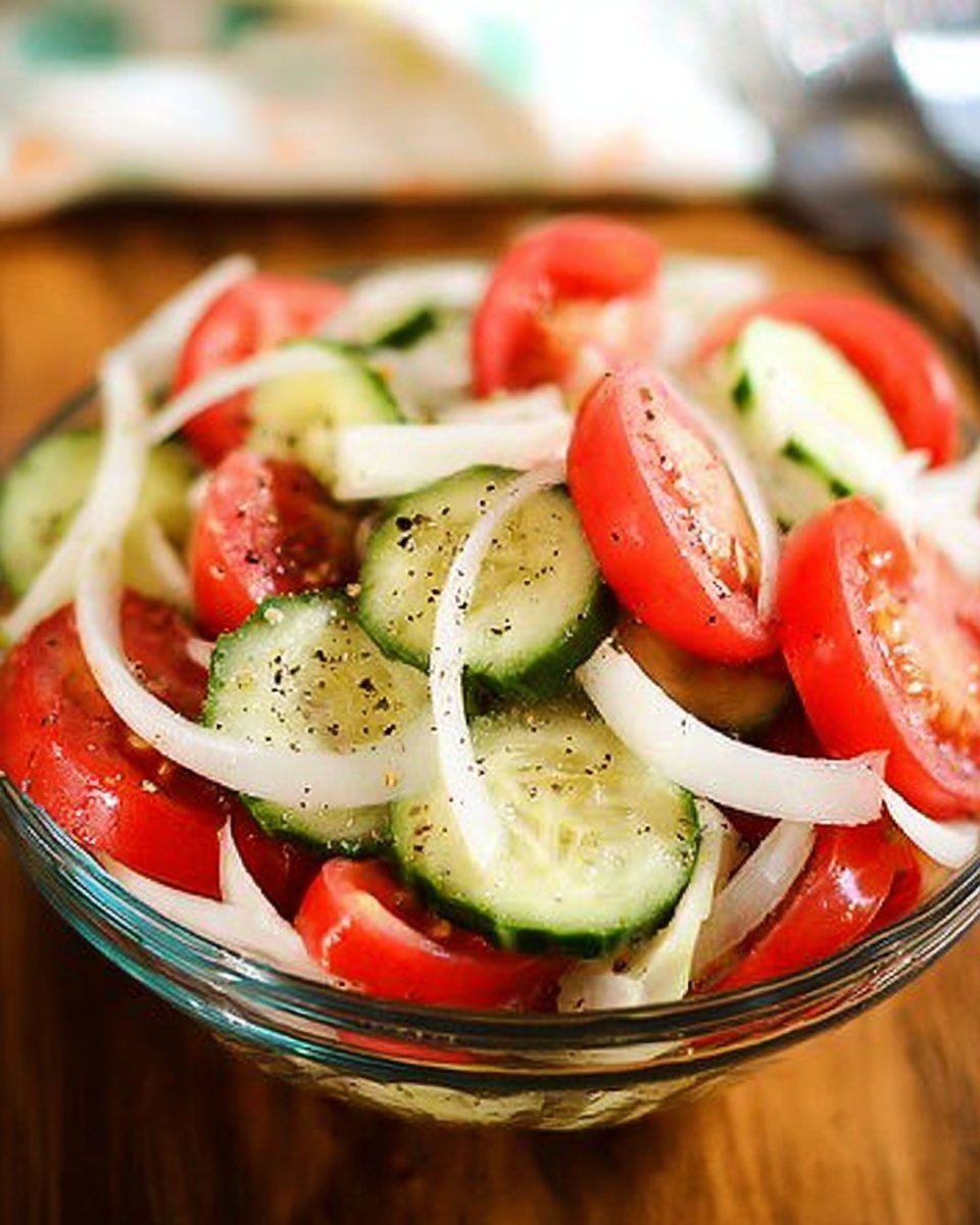 Tomato, Cucumber, and Onion Salad