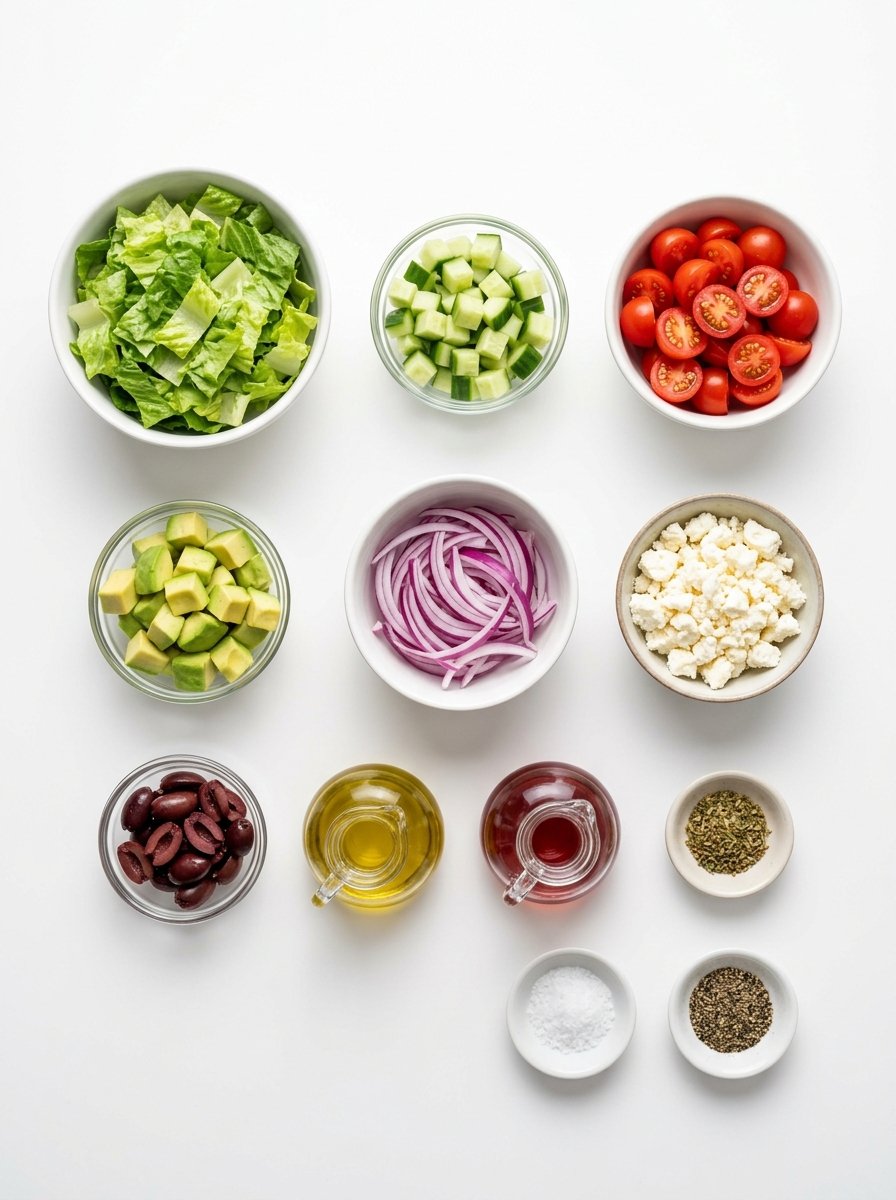 Greek Salad with Avocado