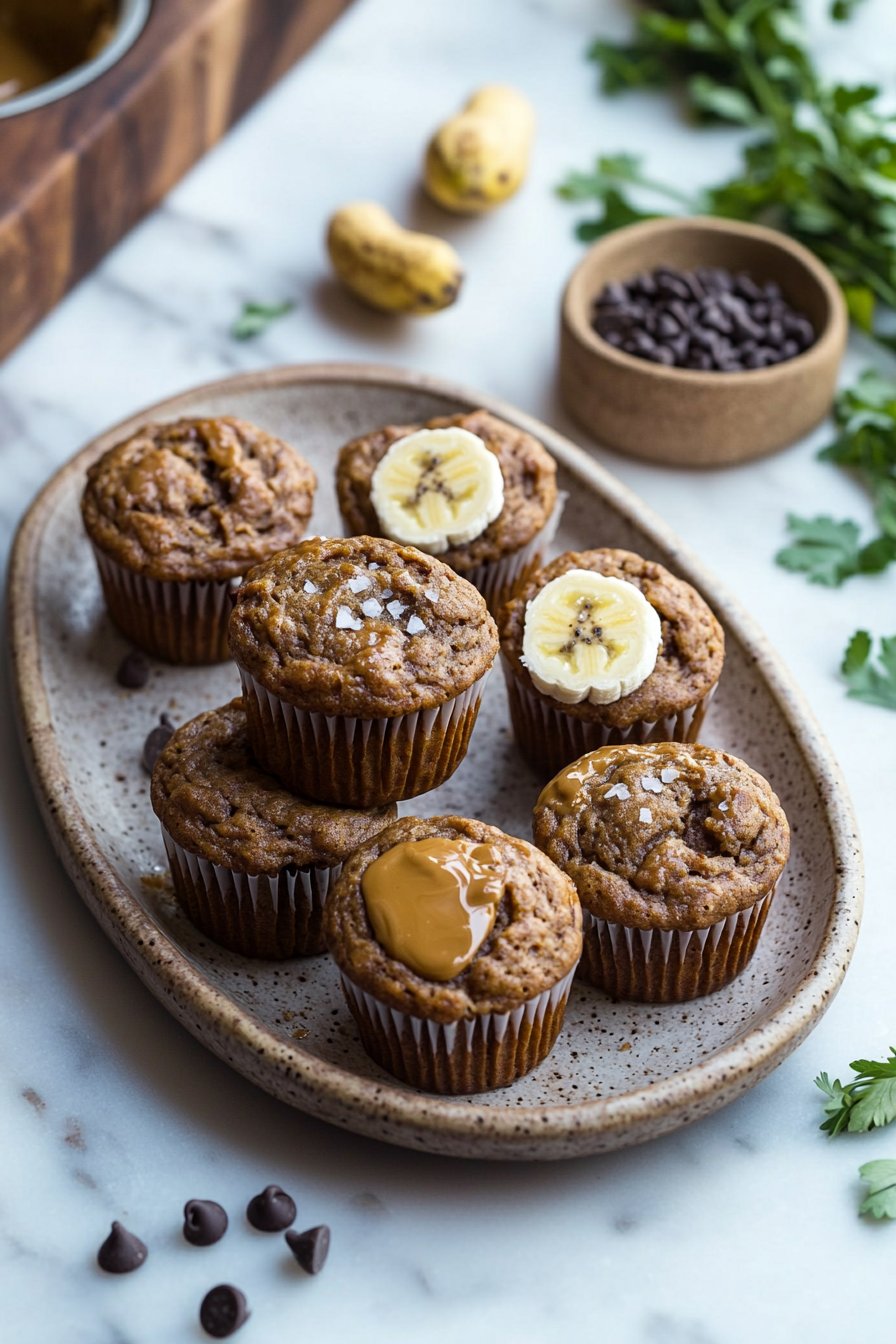 Peanut Butter Banana Muffins