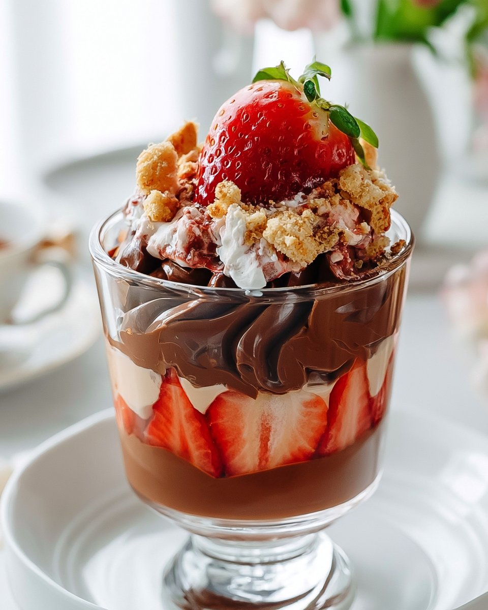 Strawberry and Chocolate Mousse