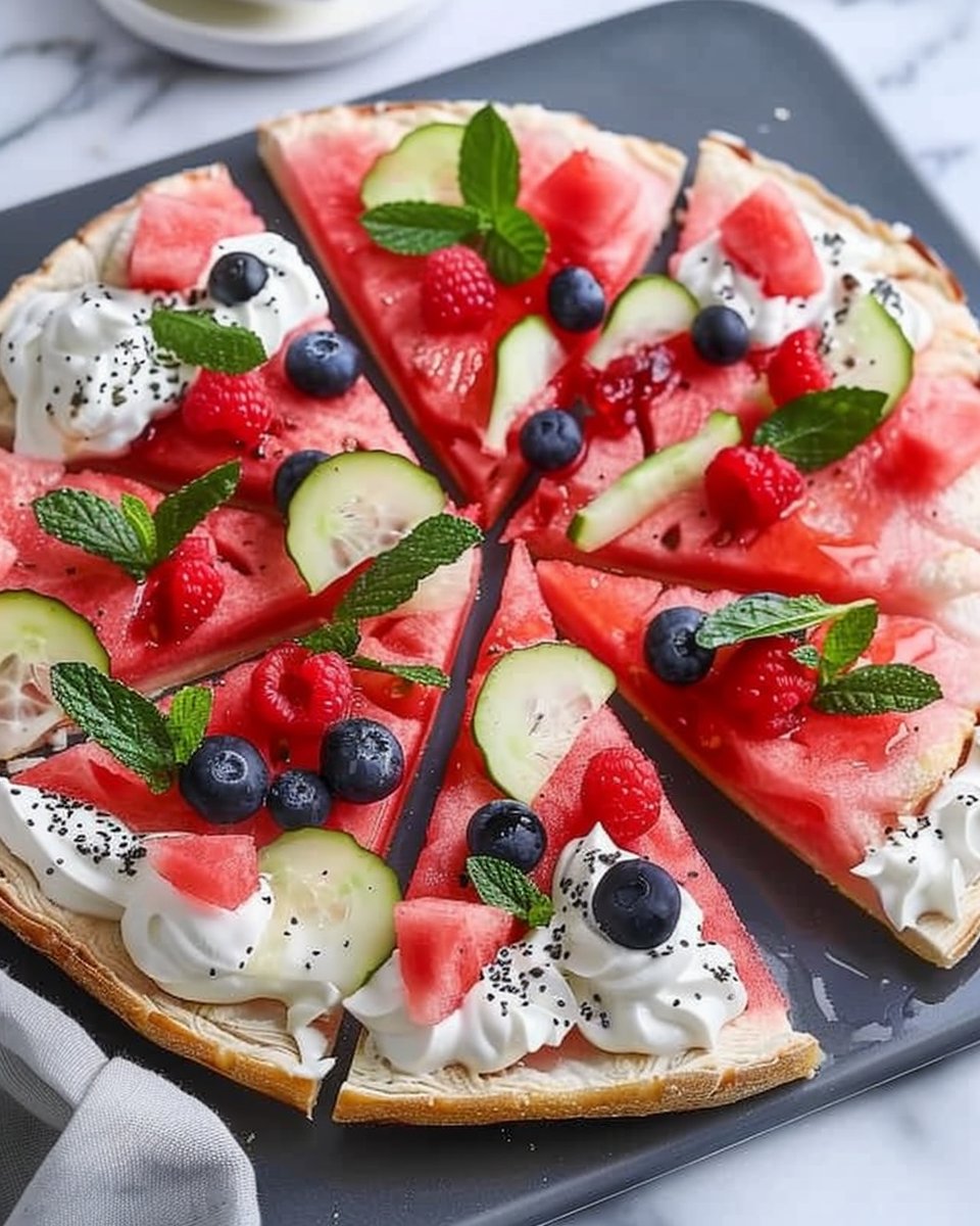 Sweet Watermelon Pizza