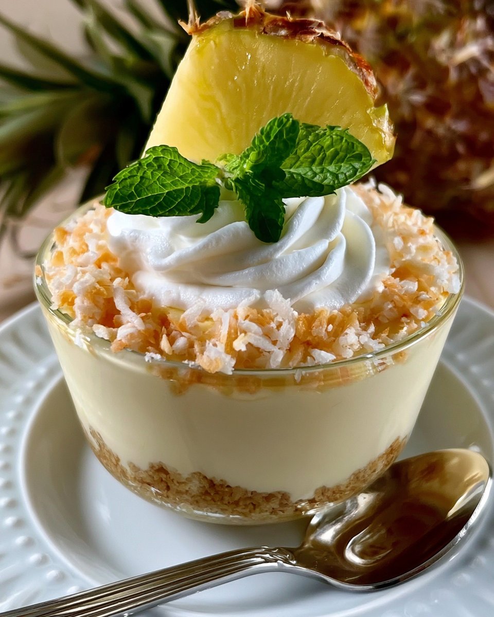 Pina Colada Cheesecake Mousse