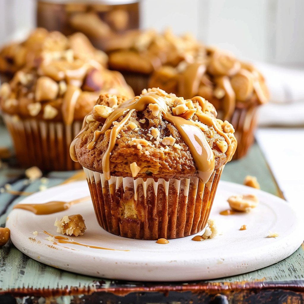 Peanut Butter Banana Muffins