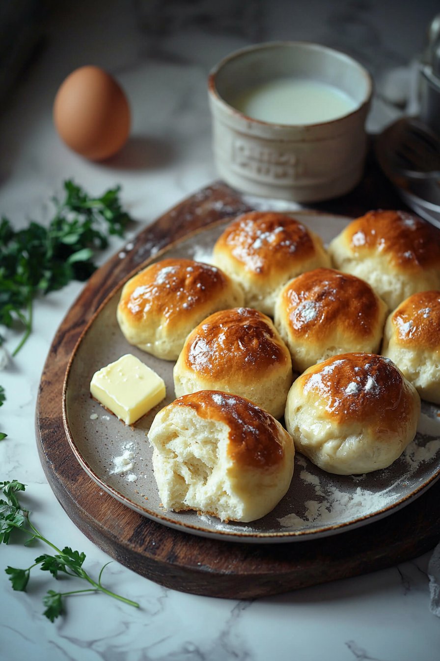 Weiche Milchbrötchen
