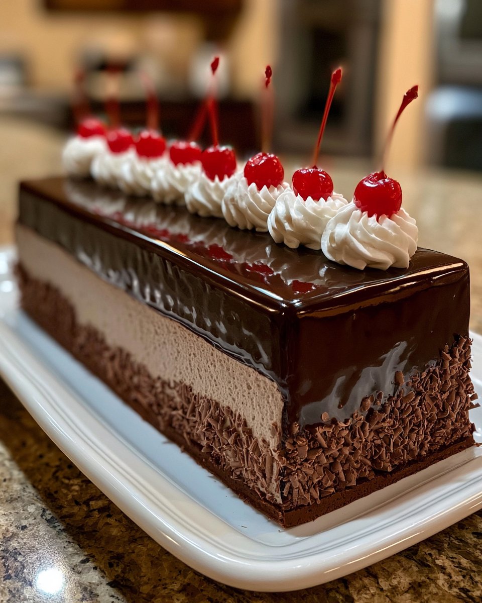 Cherry Chocolate Mousse Cake