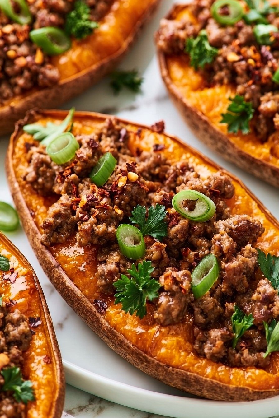Hot Honey Ground Beef Bowls