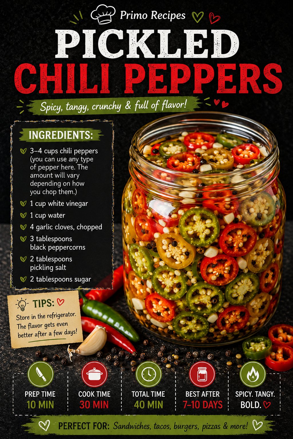 Pickled Peppers Recipe