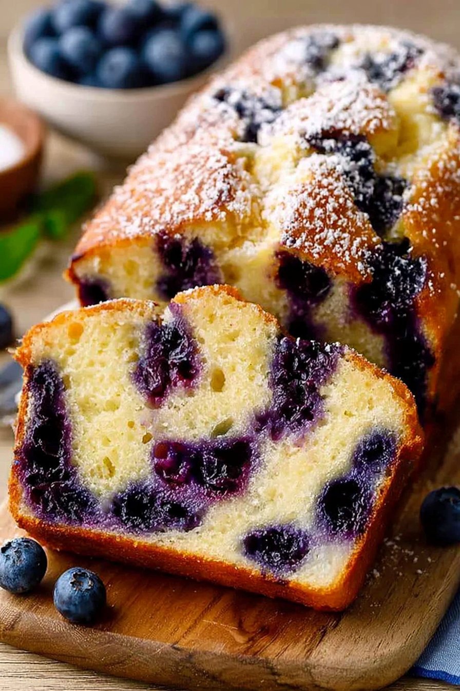 Juicy Blueberry Bread