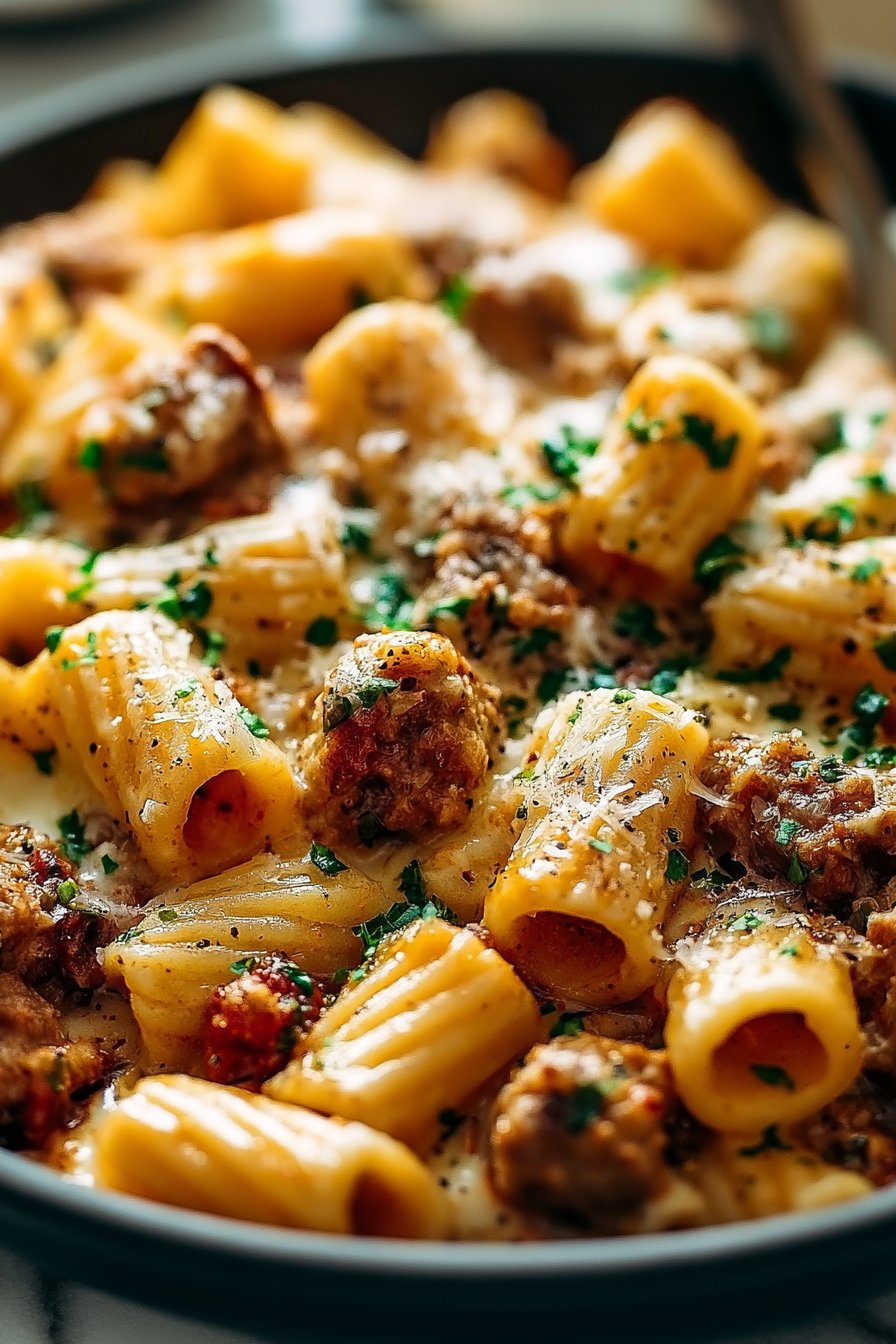 Indulgent Creamy Italian Sausage Rigatoni That’s Pure Comfort