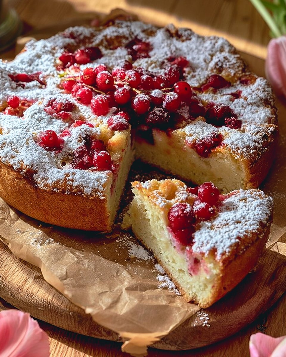 Rhabarber Käsekuchen mit niedrigem Kaloriengehalt und hohem Proteingehalt