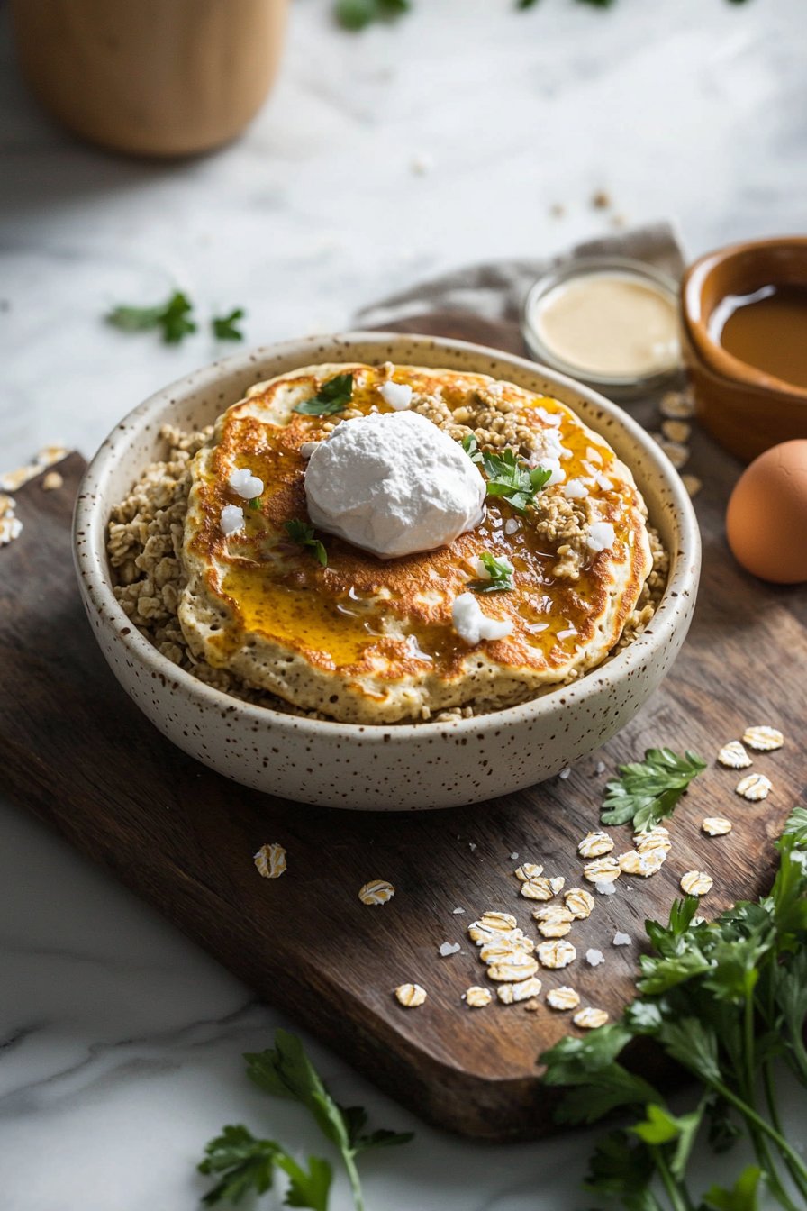 Baked Protein Pancake Bowls