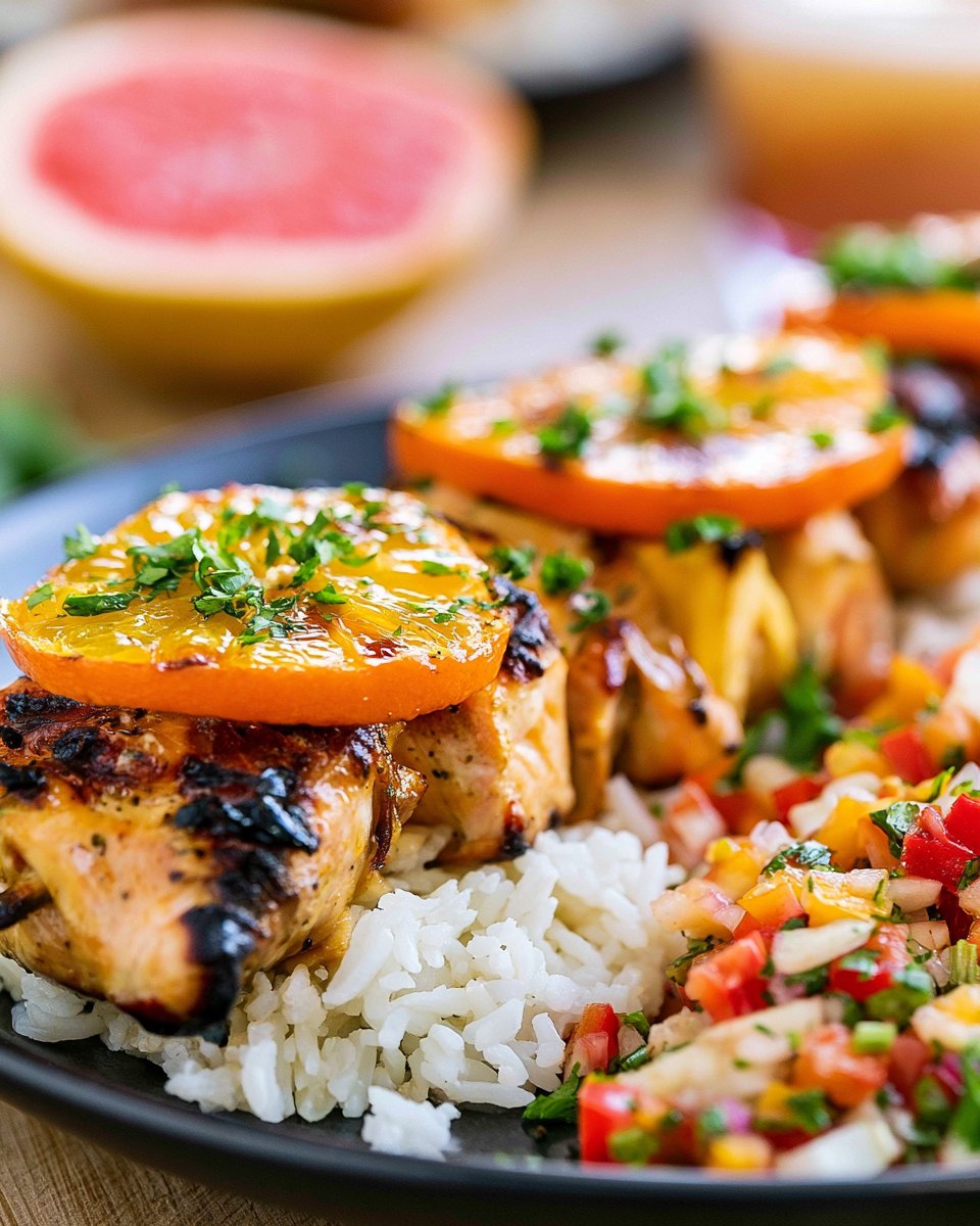 Citrus Grilled Salmon Skewers