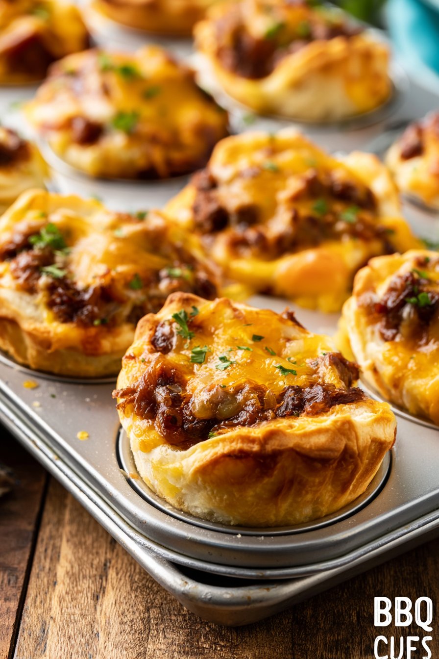 BBQ Beef Biscuit Cups