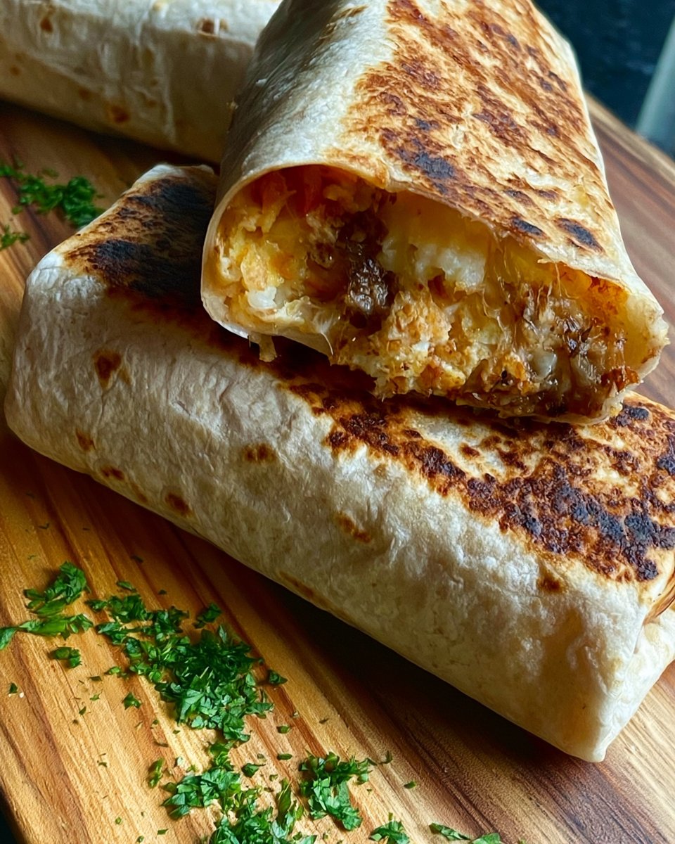Grilled Breakfast Burritos on the BBQ