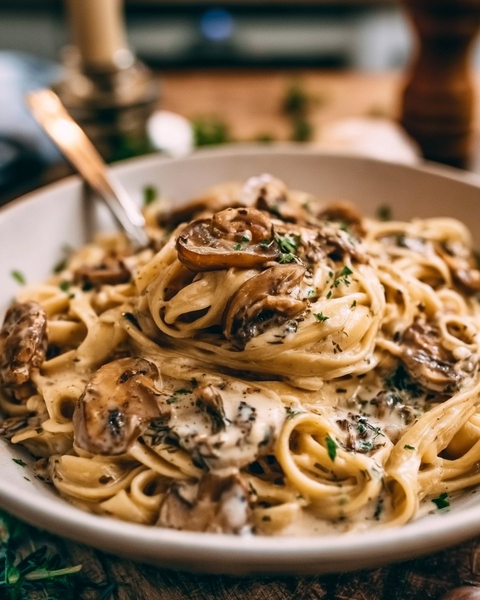 Creamy Mushroom Pasta Recipe