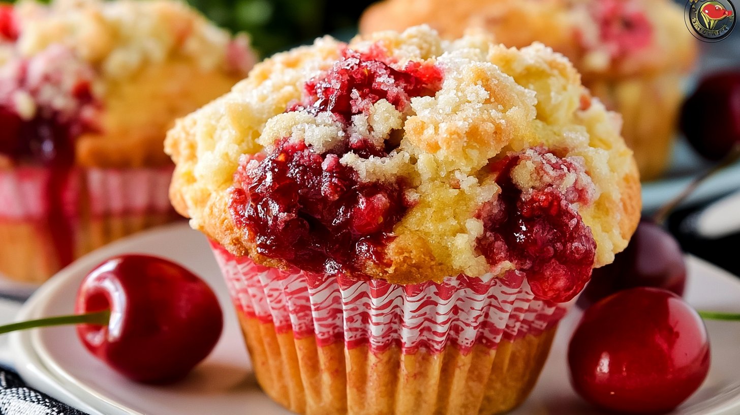 Cherry Cobbler Muffins