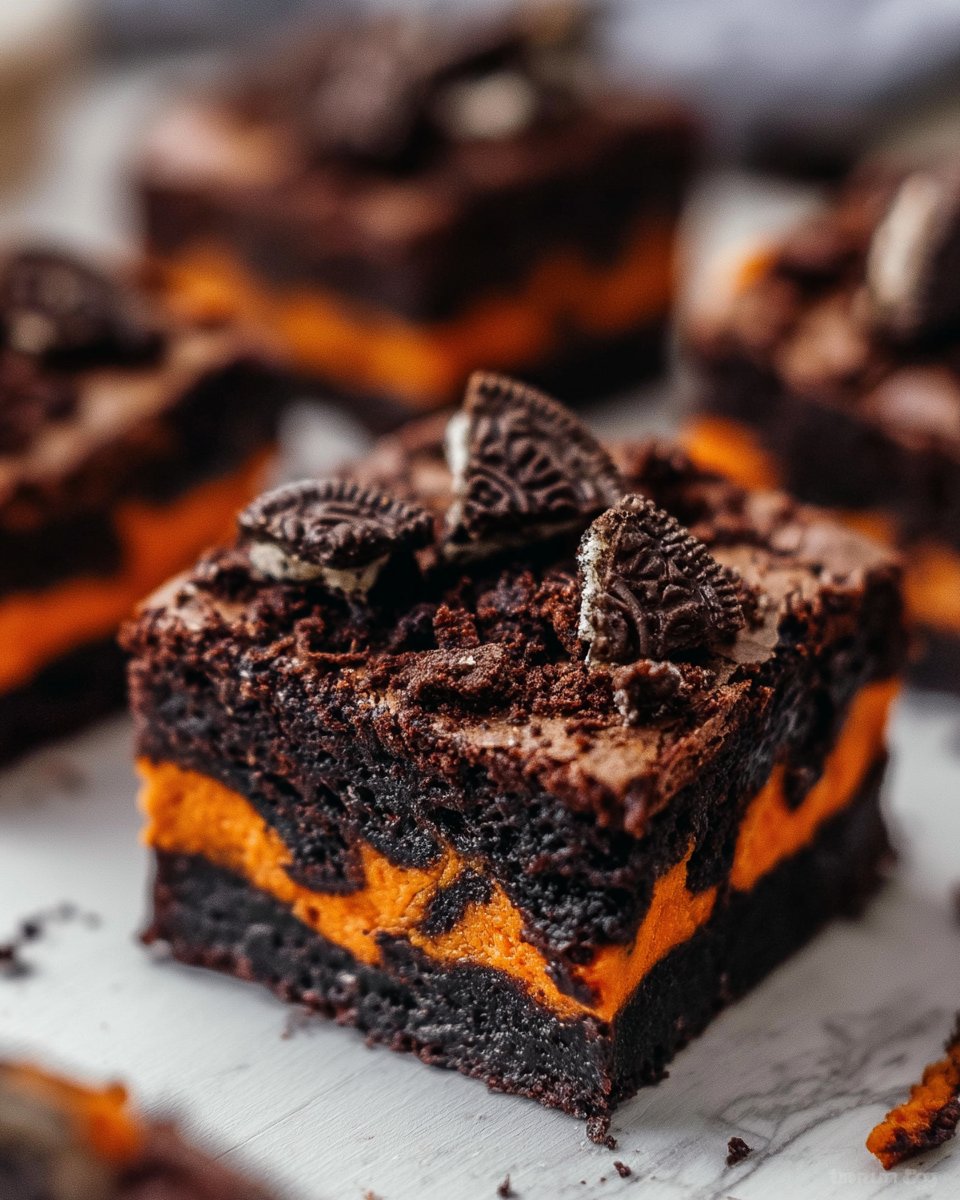 Creamy 30-Minute Copycat Halloween Oreo Brownies