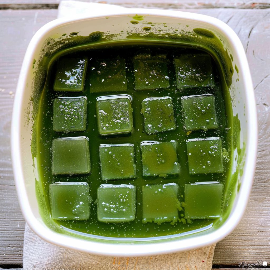 Matcha Jelly Cubes
