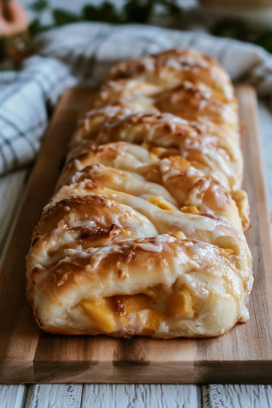 PEACHES AND CREAM CRESCENT BRAID