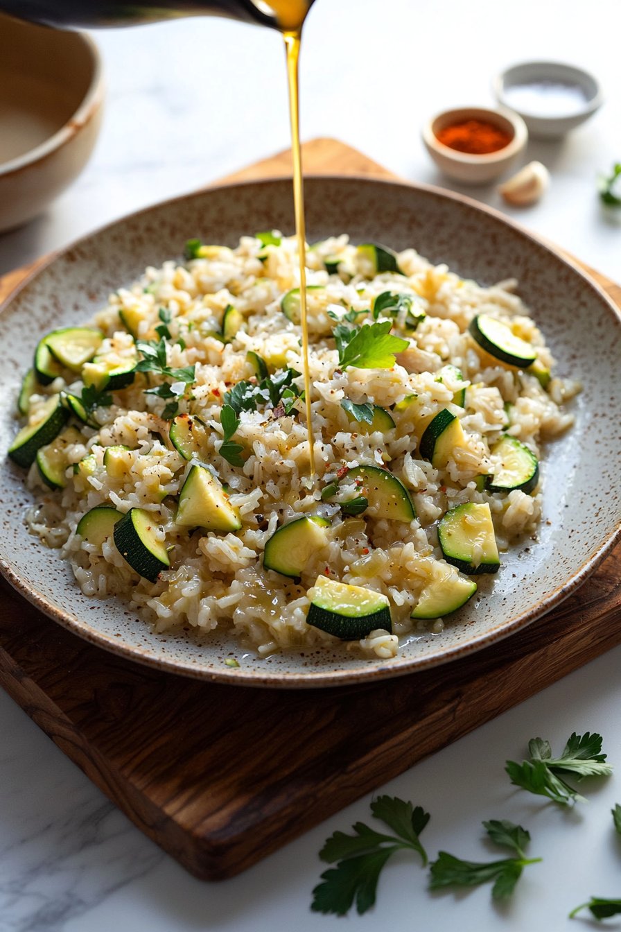 Zucchini Reis-Pfanne