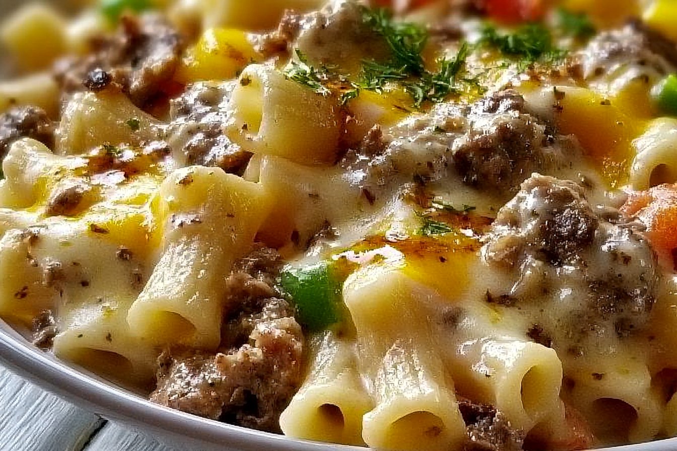 Philly Cheesesteak Pasta