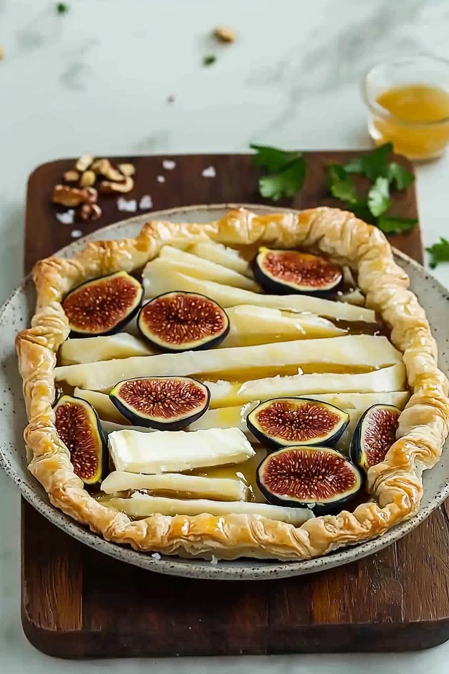 Fig and Brie Fillo Crinkle Pie