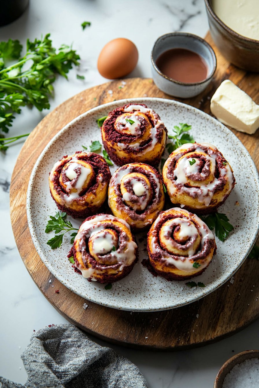 Red Velvet Cinnamon Rolls