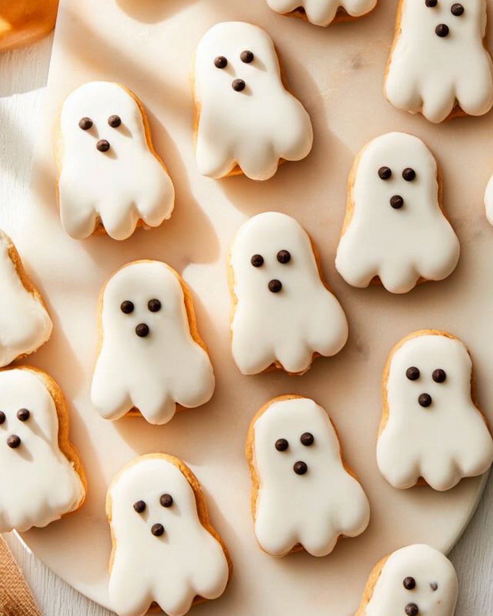 Crispy 20-Minute Copycat White-Chocolate Nutter Butter Ghost Cookies