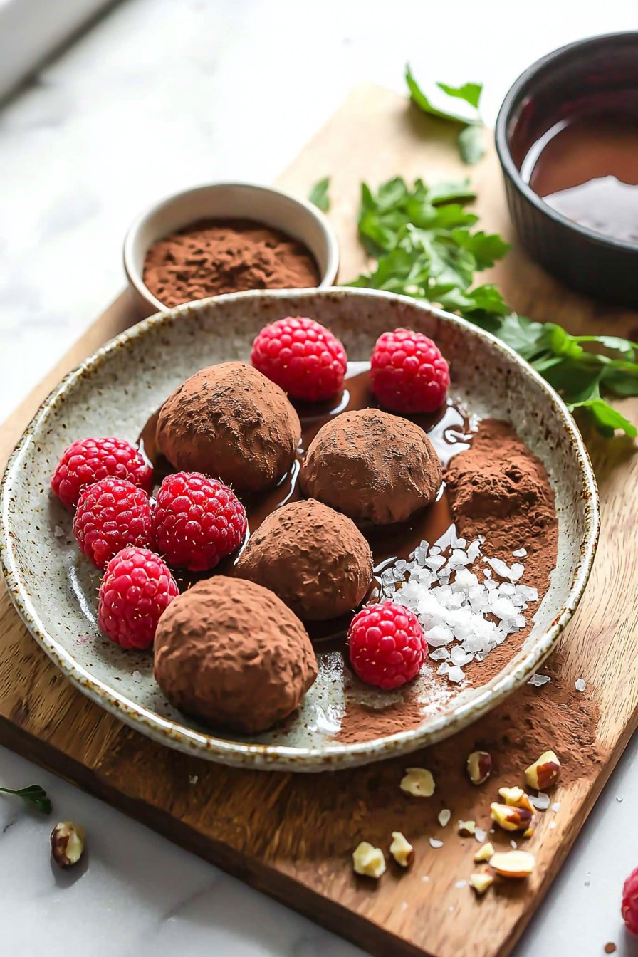 Easy Raspberry Truffles