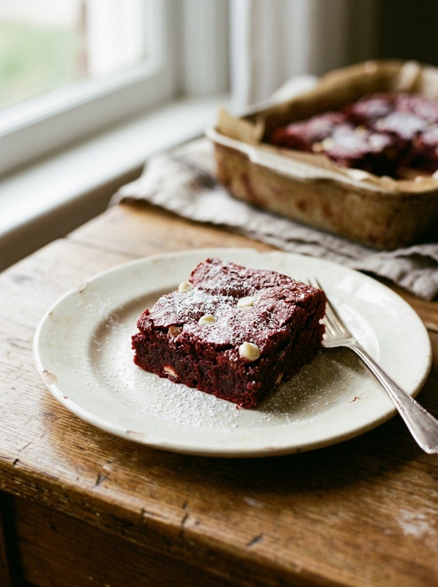 Fudgy Red Velvet Brownies