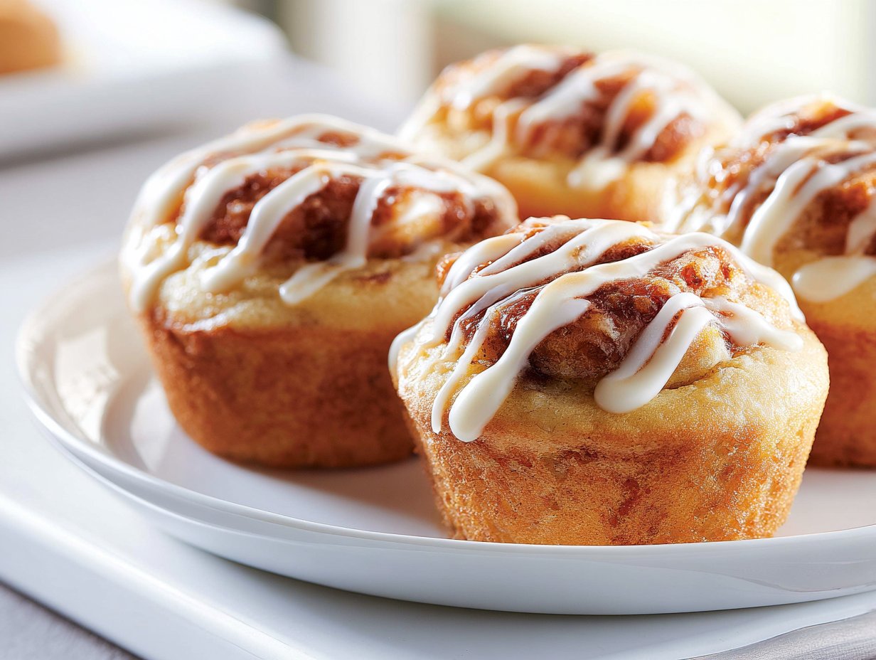 Mini Cinnamon Roll Muffins