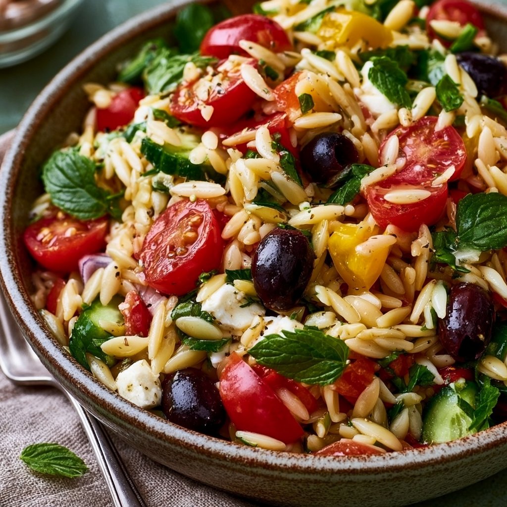 Schneller Kritharaki Salat
