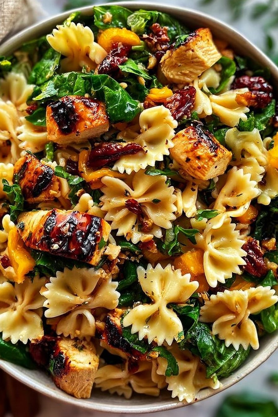 Simple Teriyaki Chicken Pasta Salad