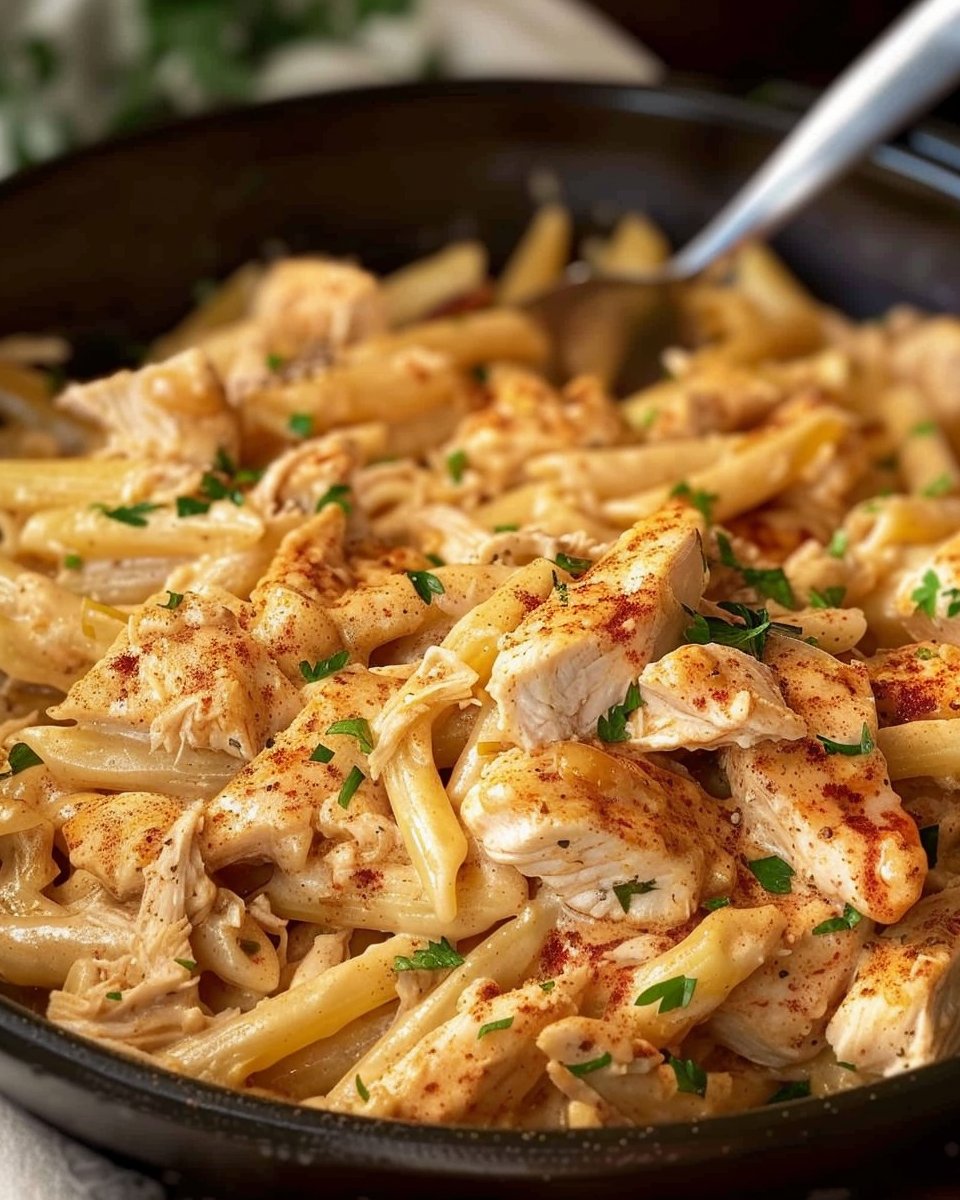 Crock Pot Cajun Chicken Pasta