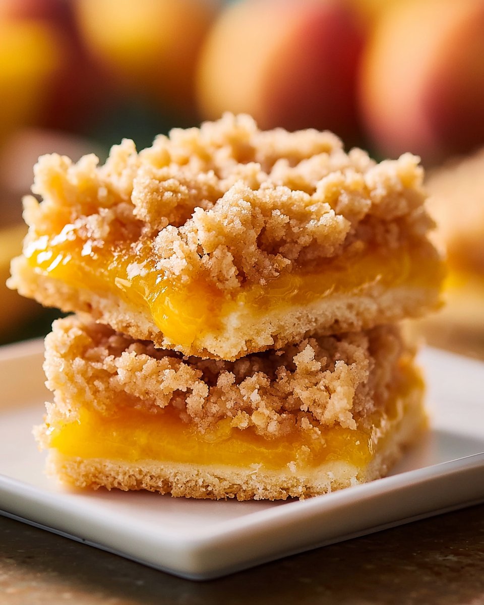 Peach Crumb Bars