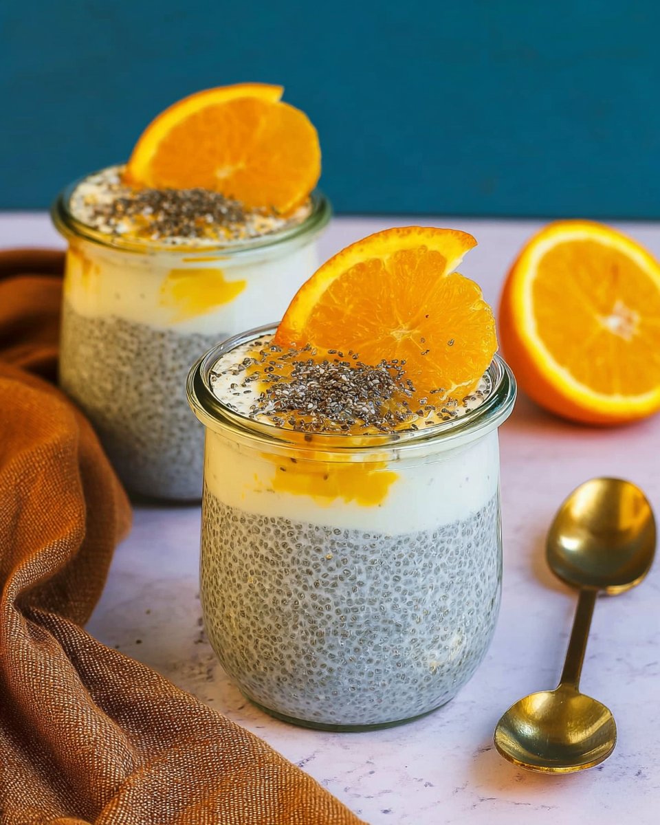 Orange Cream Chia Pudding
