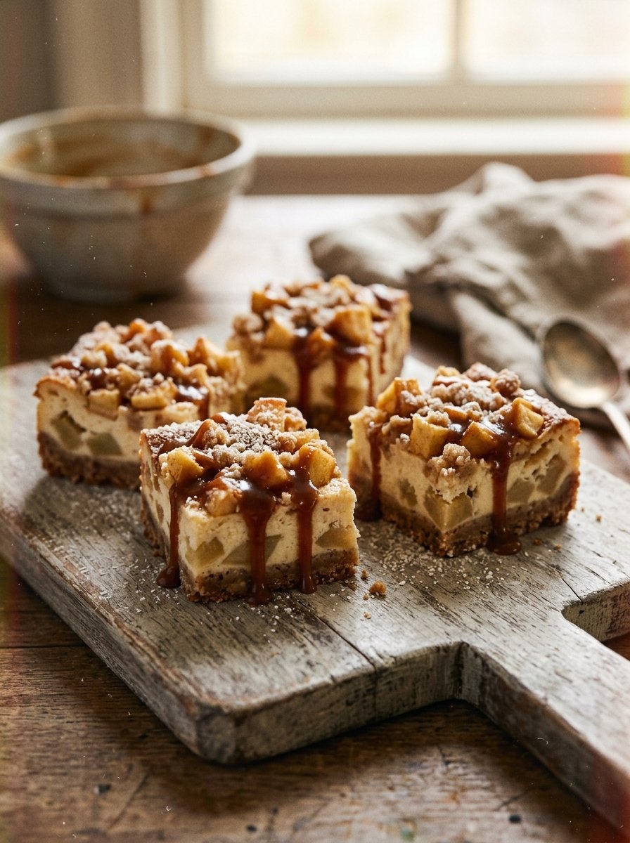 Caramel Apple Cheesecake Bars