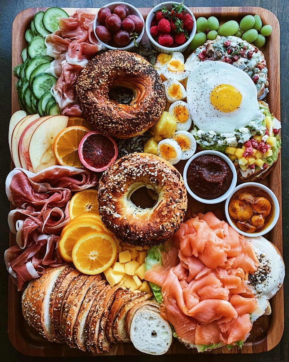 Bagel Breakfast Charcuterie Platter