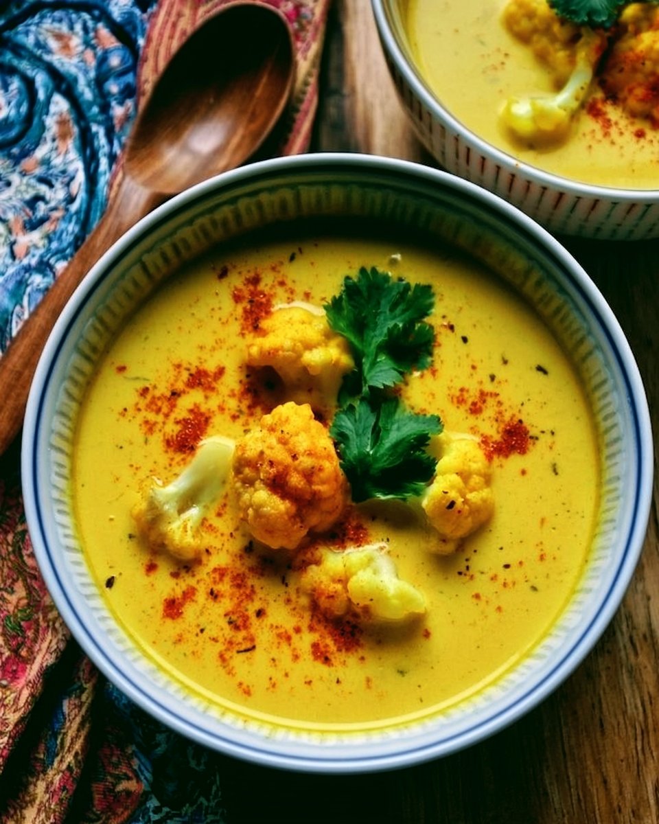 Ginger Turmeric Cauliflower Soup Recipe
