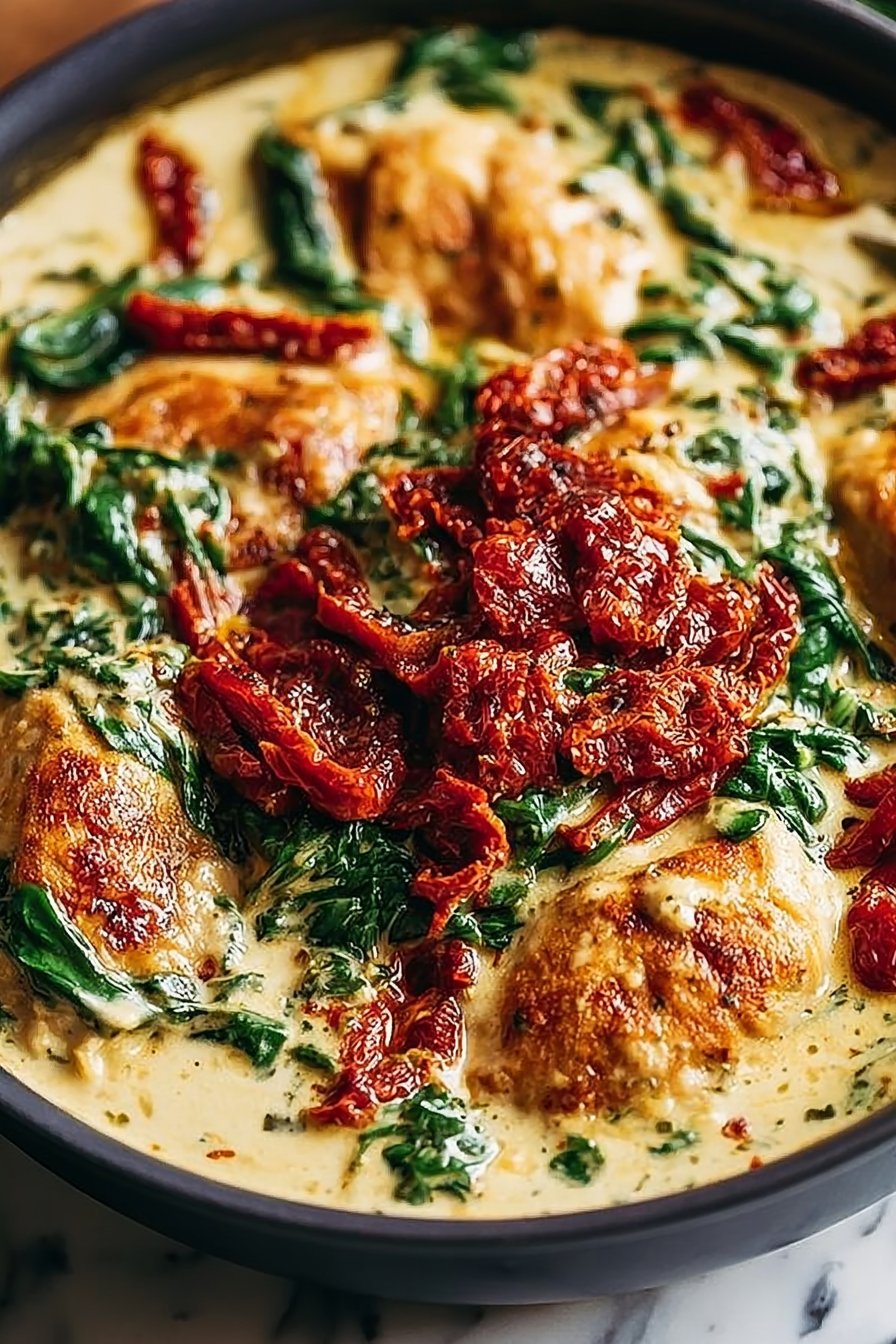 Crockpot Tuscan Garlic Chicken Recipe 1 Easy Crockpot Tuscan Garlic Chicken